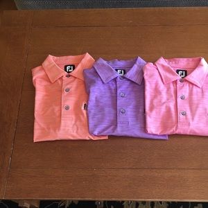 3 Footjoy Men’s Space Dyed Golf Shirts size L